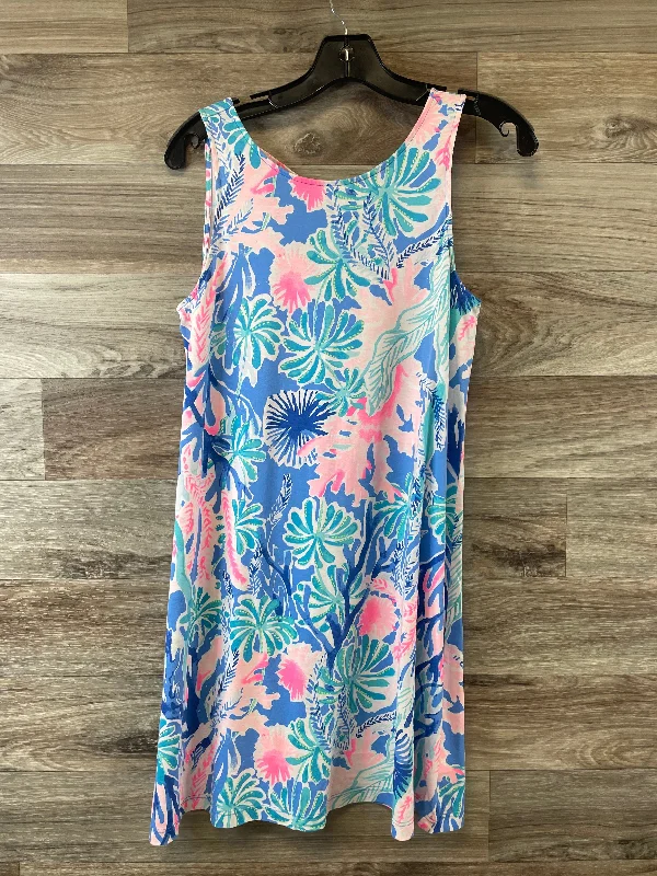 Blue & Pink Dress Designer Lilly Pulitzer, Size S