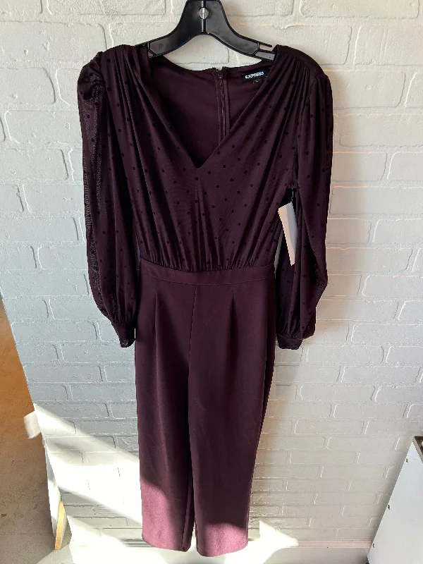 Jumpsuit By Express In Purple, Size: Xs