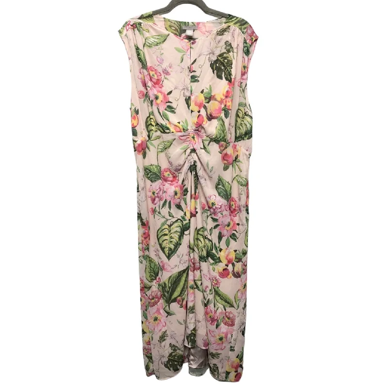 Dress Casual Maxi By H&m In Pink, Size: Xl