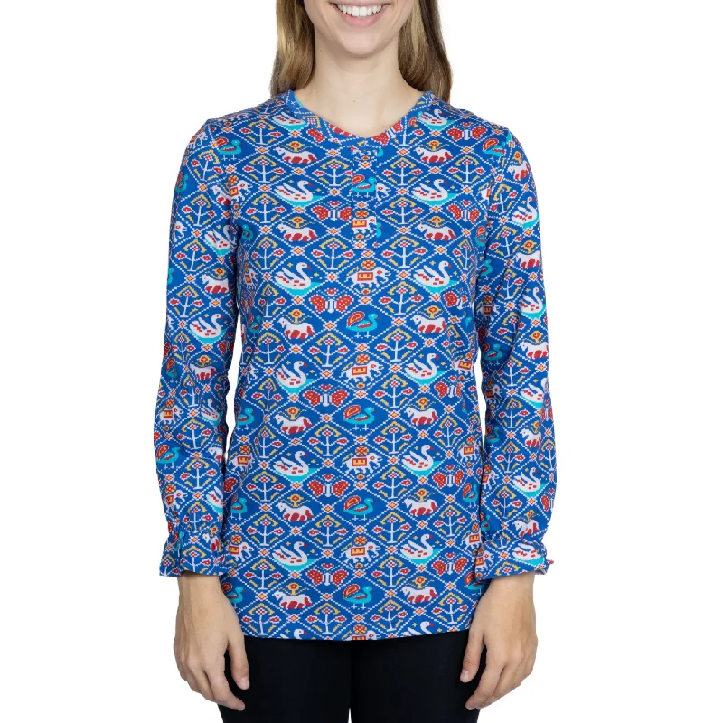 Geometric Animals Tunic Top