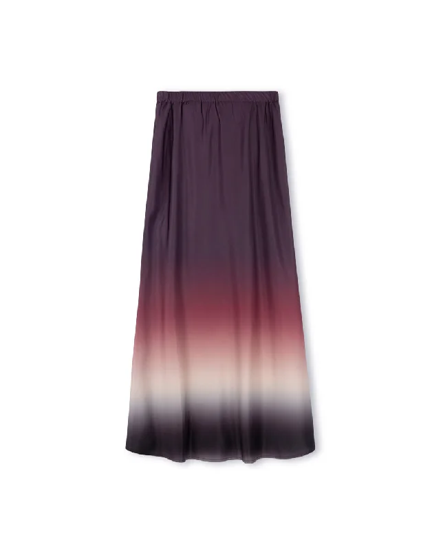 Ombre Silk Skirt