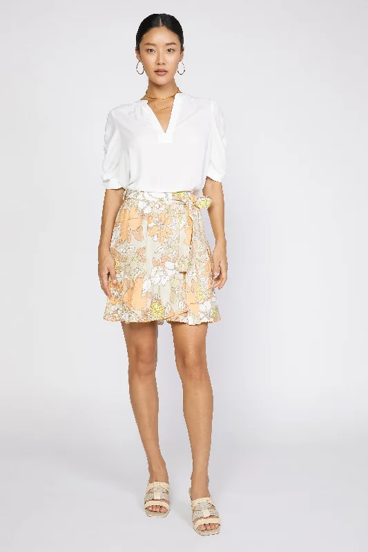 Scallop Edge Floral Skirt