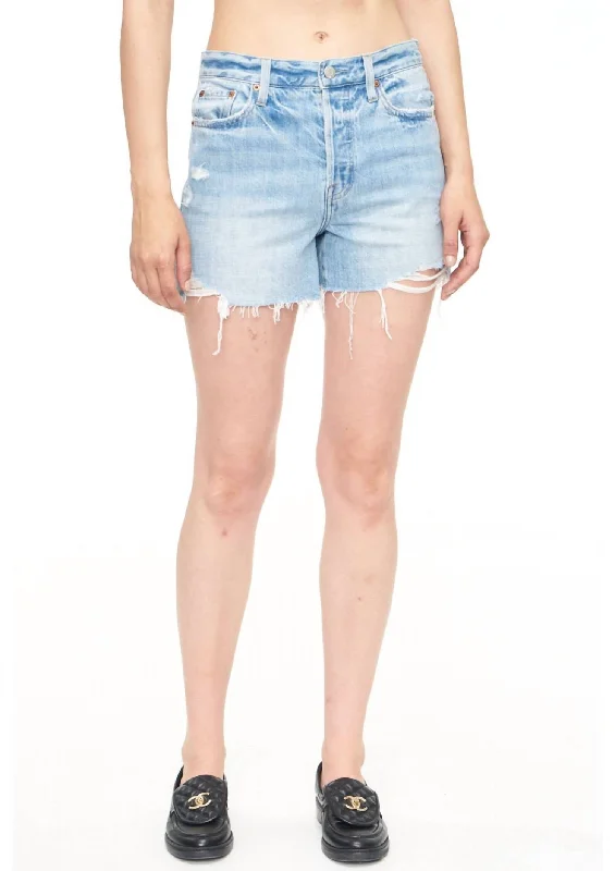 Women's Relaxed High Rise Vintage Short In Blue