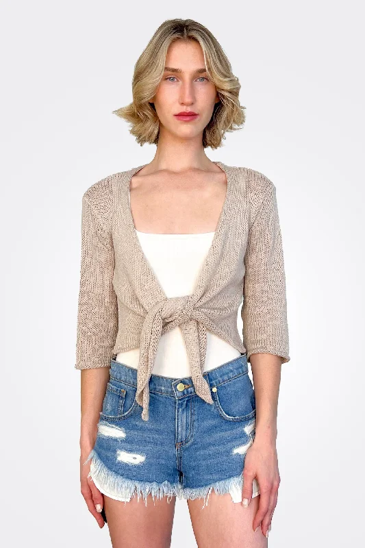 Ballet 3/4 Sleeve Top - Khaki