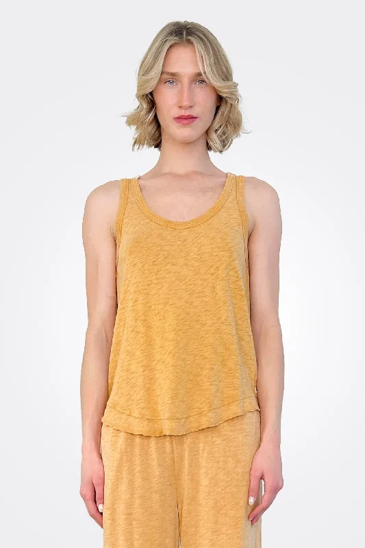 Bree Racer Tank - Butter Rum