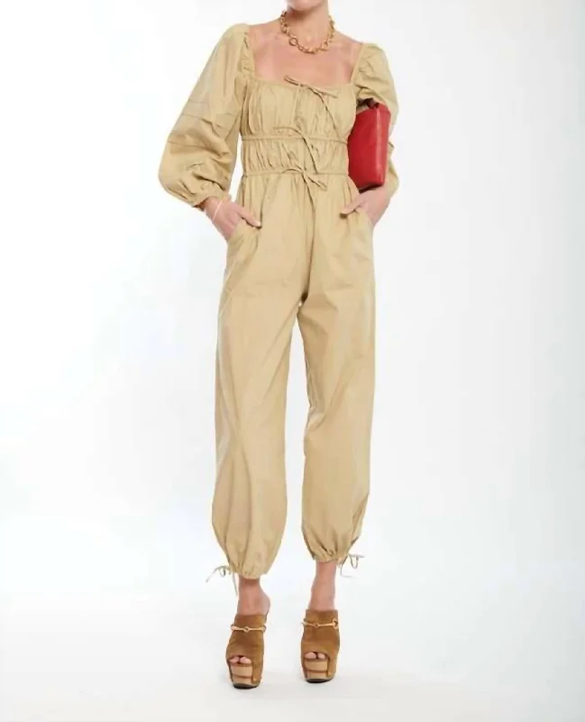 Amalie Jumpsuit in Dune