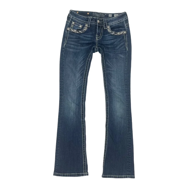 Jeans Boot Cut By Miss Me In Blue Denim, Size:2