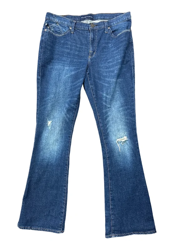 Jeans Flared By Rock And Republic In Blue Denim, Size: 16