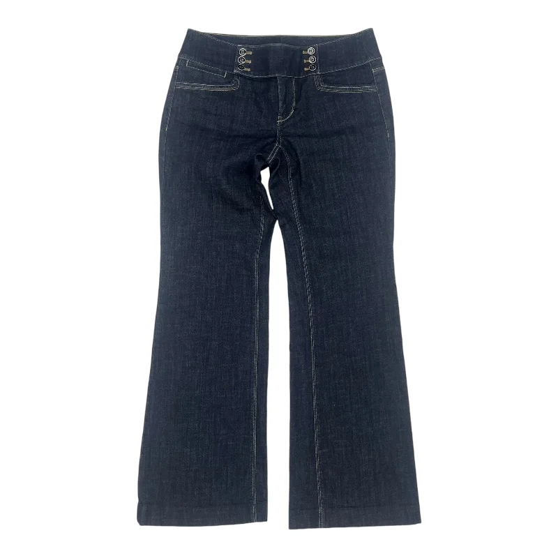 Jeans Flared By White House Black Market In Blue Denim, Size:6