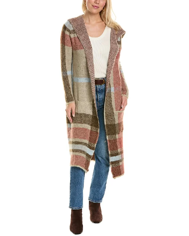 Joseph A. Hooded Duster Coat