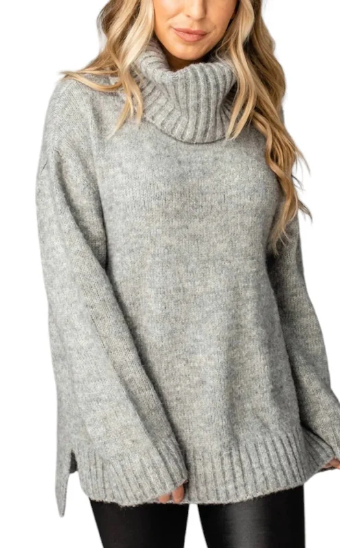 Karen Heather Sweater In Grey