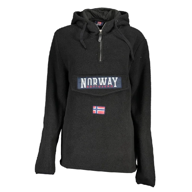 Norway 1963 Elegant  Half Zip Hooded Women's Sweatshirt