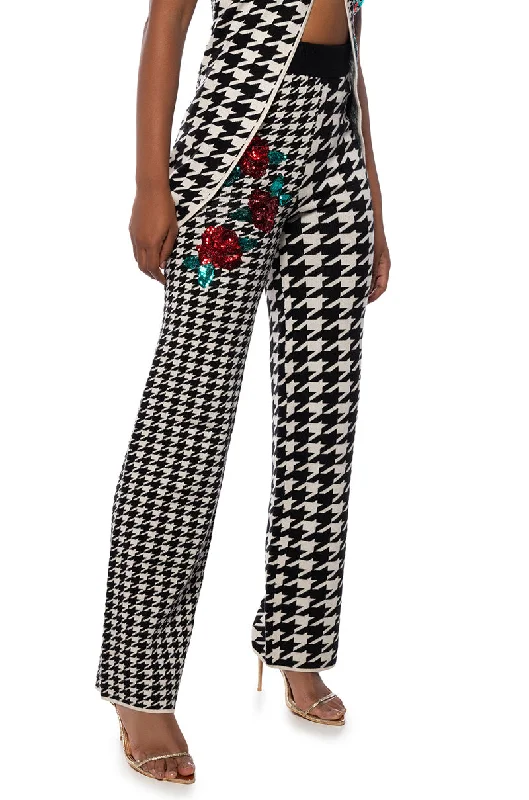 I WISH YOU ROSES STRAIGHT LEG KNIT PANT