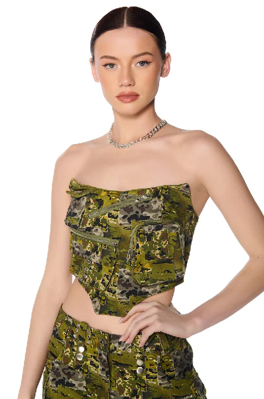 OUT OF SIGHT CAMO CORSET