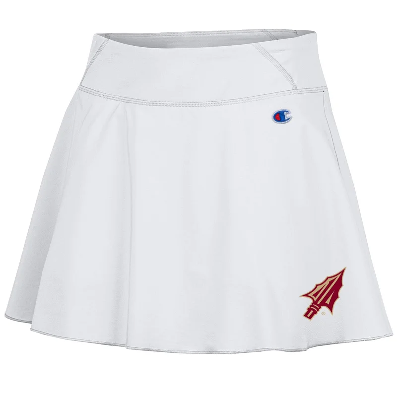 Champion Women's Arrowhead Logo Soft Touch Skort - White