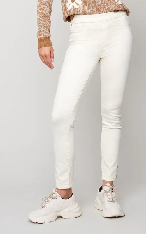 Charlie B Pull On Pant W/ Lace up Bottom Detail - C5359-618A